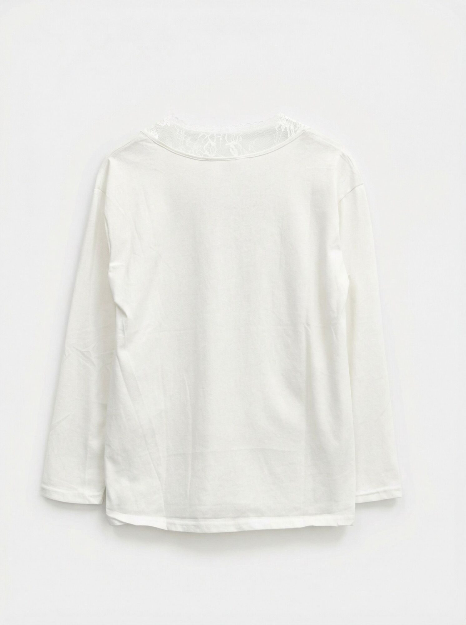 ЛОНГСЛИВ СО СЪЁМНЫМ КРУЖЕВНЫМ ТОПОМ